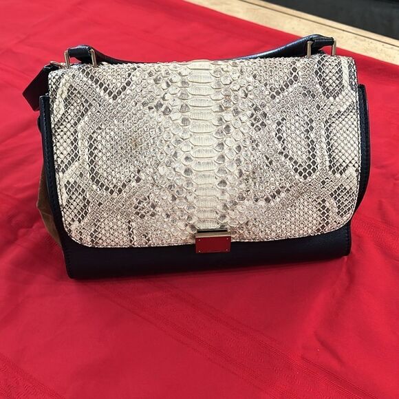 Authentic Celine Python Trapeze Bag - Picture 4 of 13